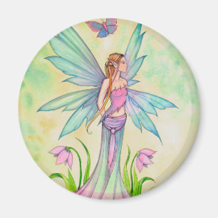 Íman Arte de Fantasia da Fada Borboleta da Primavera