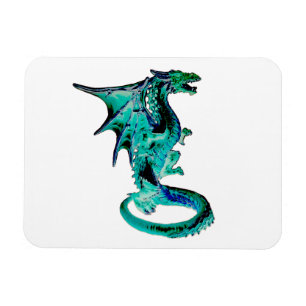 Íman Arte de Fera Fantástica do Dragão Azul do Mar Míst
