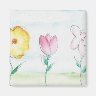 Íman Arte de Flores Pintadas