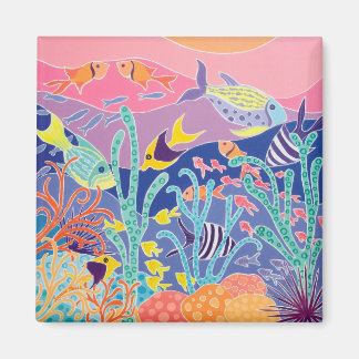 Íman Arte de Fridge: Nadadores Stripy
