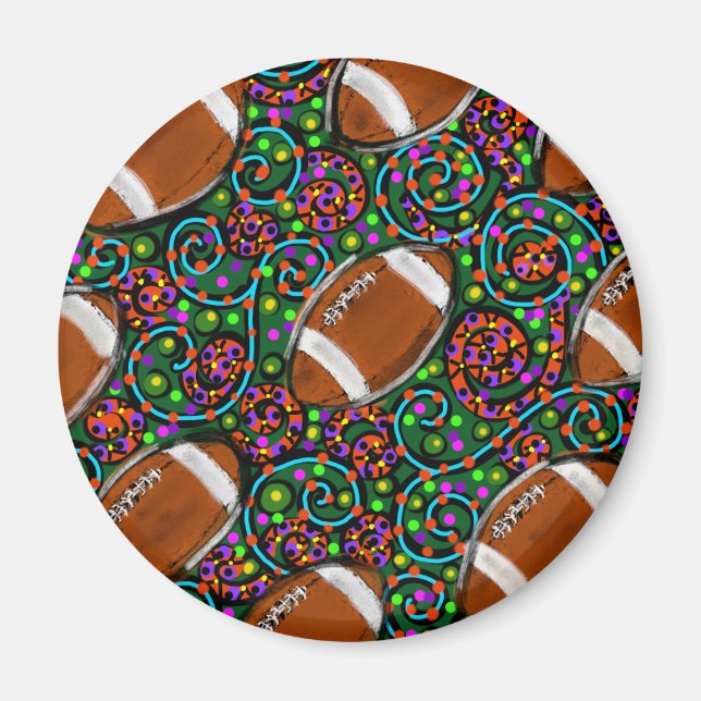 Íman Arte de Futebol Verde (Frente)