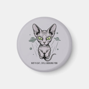 Íman Arte de Gato Esfinge Cósmico Julgador