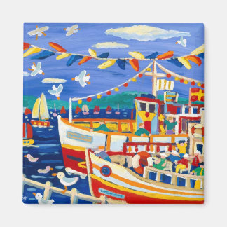 Íman Arte de geladeira: Chapéus de Beany e Barcos de Pr