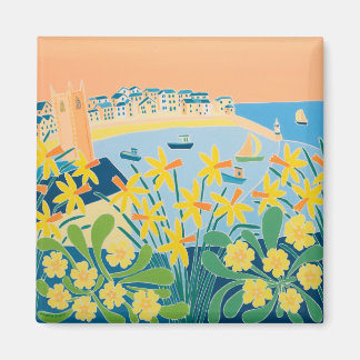 Íman Arte de geladeira: Uma rajada de Ruas Daffodils