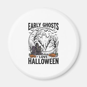 Íman Arte de gravura de fantasma de Halloween vintage a