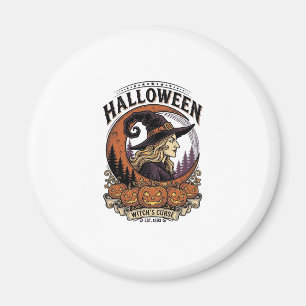 Íman Arte de Gravura de Lua de Abóbora de Halloween de 