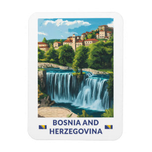 Íman Arte de Ilustração Jajce da Bósnia e Herzegovina