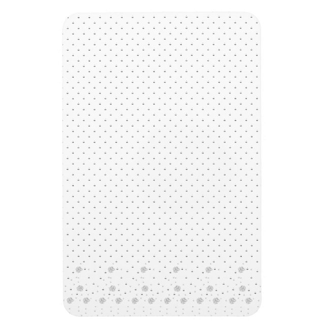 Íman Arte de linha, Lilac branco (Vertical)