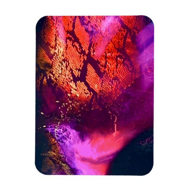 Íman Arte de Luxo Inspirado na Aurora (Vertical)