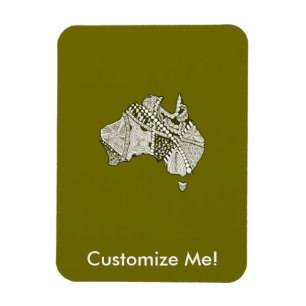 Íman Arte de Mapa Australiana