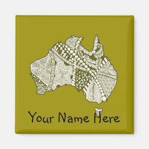 Íman Arte de Mapas da Austrália