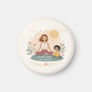 Íman Arte de Meditação Mãe Filho Caprichoso