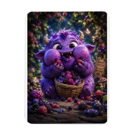 Íman Arte de Monstro Fofo Bandido de Frutas Floresta Fa