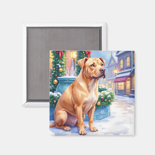 Íman Arte de Natal da Fonte da Cidade Snowy Chinese Sha