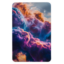 Arte de Nebulosa Espacial Abstrata - Cósmica Color