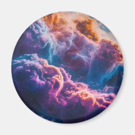 Íman Arte de Nebulosa Espacial Abstrata - Cósmica Color