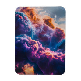 Íman Arte de Nebulosa Espacial Abstrata - Cósmico Color