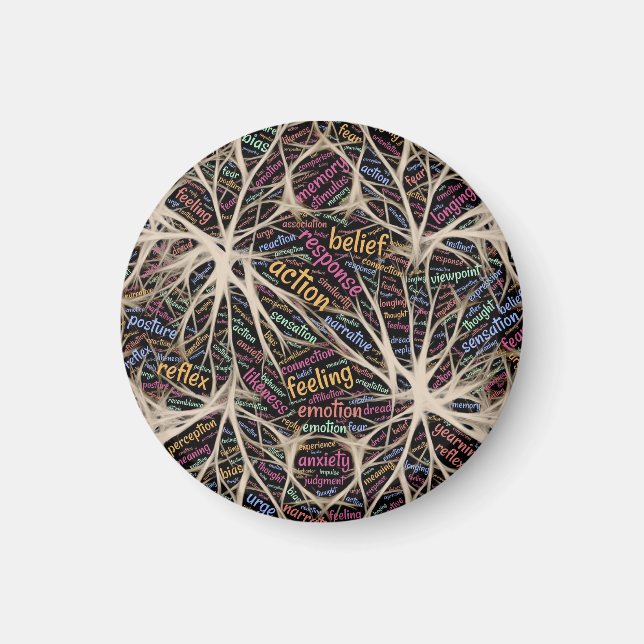 Íman Arte de Palavras Inspiradora de Experiência Humana (Frente)