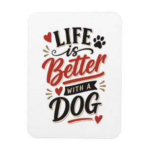Íman Arte de Parede para Amantes de Cachorros - A Vida