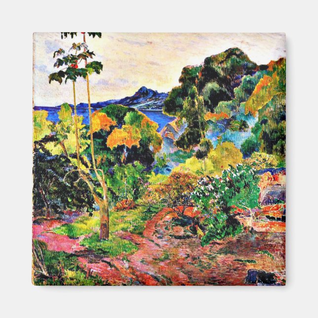 Íman Arte de Paul Gauguin: Paisagem Martinica (Frente)