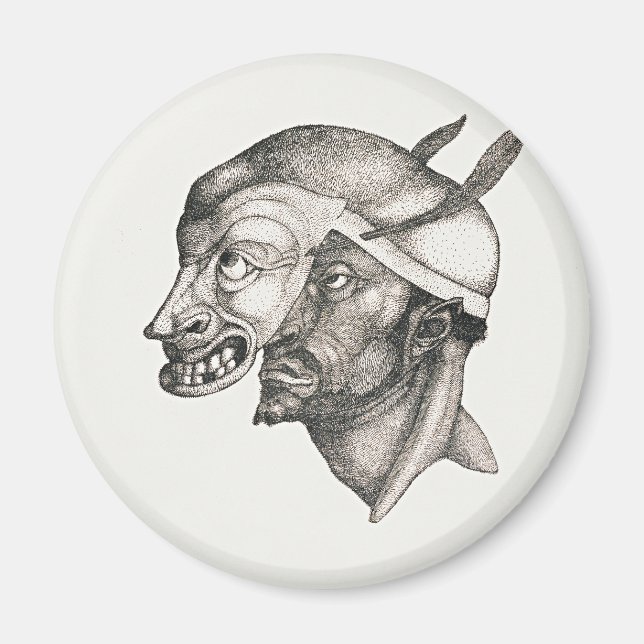 Íman arte de Paul Klee, Comediante, (Frente)