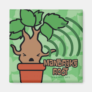 Íman Arte de Personagem de Mandrake Gritando de Desenho