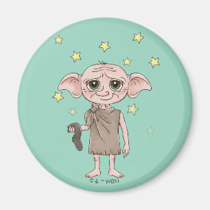 Íman Arte de Personagem em Aquarela do Dobby