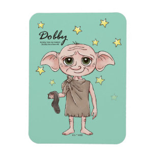 Íman Arte de Personagem em Aquarela do Dobby