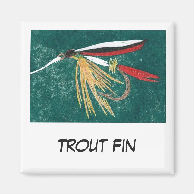 Íman Arte De Pesca De Voo "Trut Fin" (Frente)