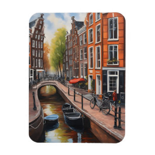 Íman Arte de pintura a óleo de Amsterdã