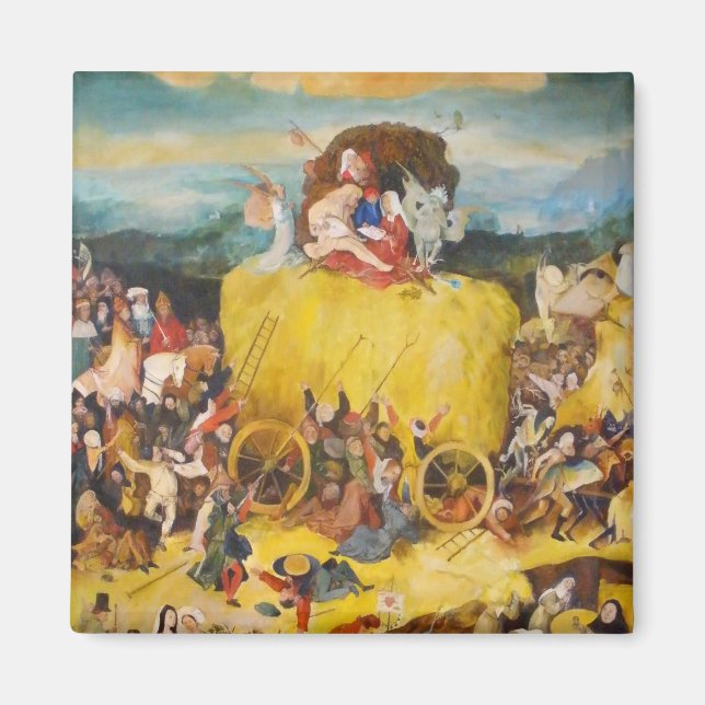 Íman Arte de pintura Hieronymus Bosch (Frente)