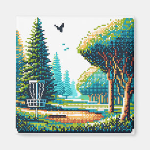 Íman Arte de Pixel de Golf de Disco