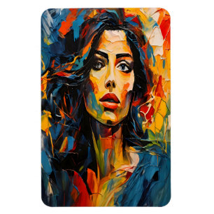 Íman Arte de Retrato Expressionista Radiante