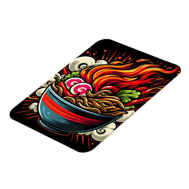 Íman Arte de Rua de Ramen Japonês Apimentado (Left Side)