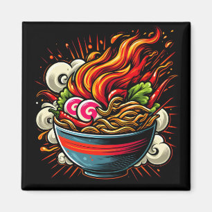 Íman Arte de Rua de Ramen Japonês Apimentado