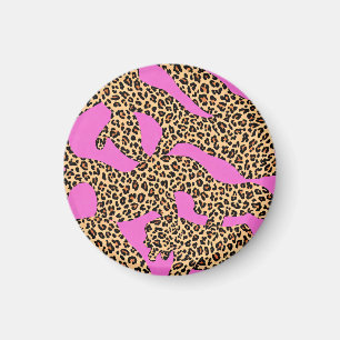 Íman Arte de Silhueta de Leopardo Vibrante