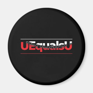 Íman Arte de Tipografia Indetectável do VIH UEqualsU
