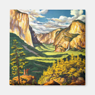 Íman Arte de Viagem do Parque Nacional de Yosemite