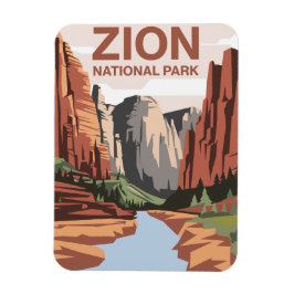 Íman Arte de Viagem do Parque Nacional Zion