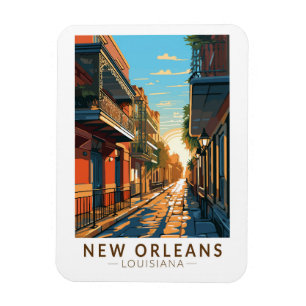 Íman Arte de Viagem do Quarteirão Francês de Nova Orlea