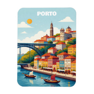 Íman Arte de Viagem Vintage Porto Portugal
