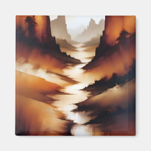 Íman Arte de Wallpaper Poster de Paisagem abstrato