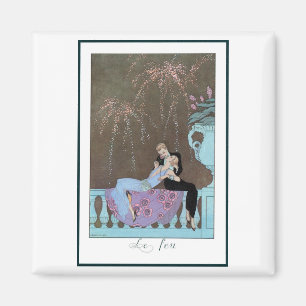 Íman Arte Deco Antiga Fogos de Artifício Le Feu, George