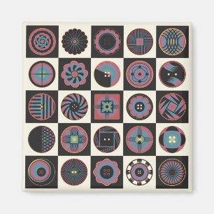 Íman Arte Deco Buttons Magnet