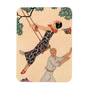 Íman Arte Deco Vintage Amor, O Balanço por George Barbi