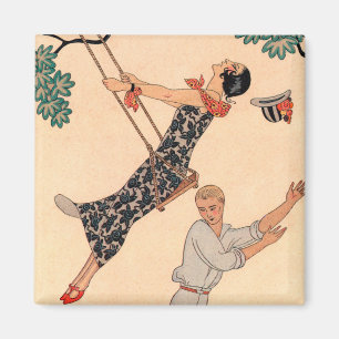 Íman Arte Deco Vintage Amor, O Balanço por George Barbi