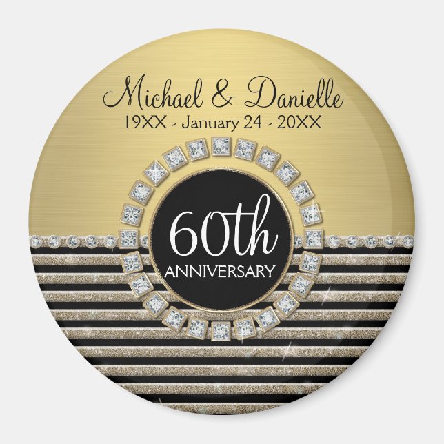 Íman Arte Deco Visão Horizontal Moderna da Listra (Frente)