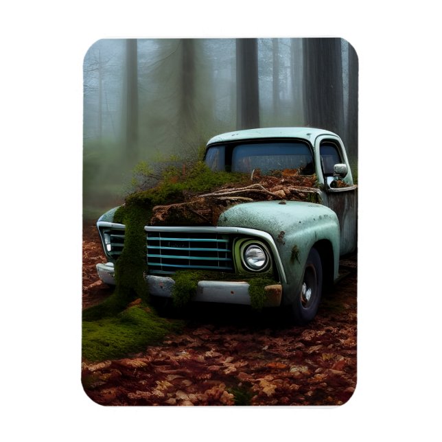 Íman Arte Digital Caminhão Abandonada (Vertical)