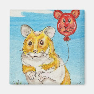 Íman Arte do balão do hamster do urso de panda