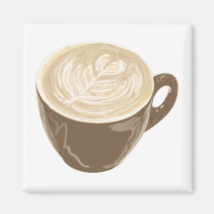 Íman arte do coração do café